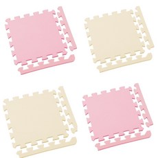 新生活家 2cm厚防護巧拼地墊-莫蘭迪五色任選32x32x2cm (48片)隨貨贈嬰兒中性洗衣精1000ml, 1個, 莫蘭迪粉+莫蘭迪卡其 (共48片)