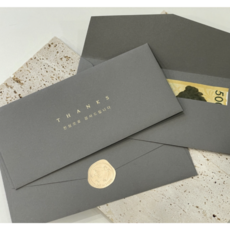 담향 버드포인트 감사 답례 봉투 50매, 그레이