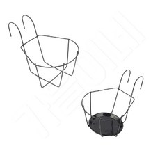 베란다 봉에걸어쓰는화분걸이1p 철제화분받침대걸이 기본형 소, 받침대형  중