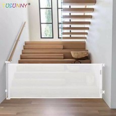 롤스크린 롤 강아지 출입문 고양이 가드 현관문 안전문 스크린 펫도어 펜스, 폭 180cm/화이트 접착식 펀칭 가능