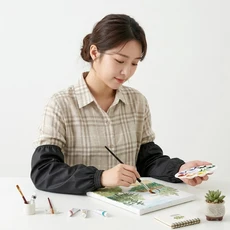 베러핏 휴대용 접이 손거울
