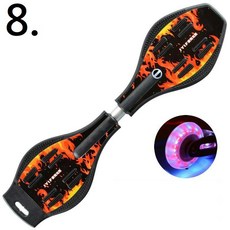 台灣現貨 炫彩閃光輪活力蛇板 遊龍板, 1個, 蛇板8號