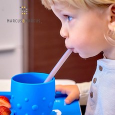 Marcus&Marcus 動物樂園親子家庭吸管套組 台灣代理公司貨 檢驗合格, 1個, Multicolor