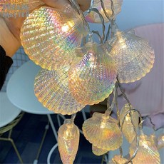 여행 감성 무드 바다 인어 조개 전구 줄조명 라이트, 1개