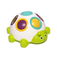 手指甲蟲嬰幼兒摳摳樂，寶寶啟蒙早教益智玩具，蒙特梭利教具，訓練手眼協調, 1個, 手指甲蟲, 綠底白色