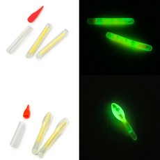 올짱 야간 낚시 케미 형광튜브 간편 장착 야광 케미라이트 형광빛튜브, 일자형 3.0, 1개