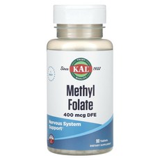 KAL Methyl Folate 400 mcg DFE 90 Tablets, 1개
