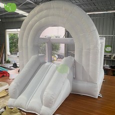 대형 에어바운스 야외 놀이터 수영장 캠핑장 물놀이 볼풀장, 20 3x2.5m 레인보우 트램펄린 (라켓 8)