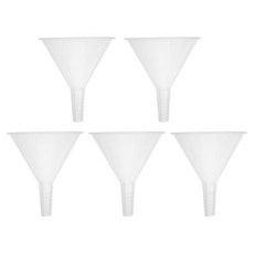 Beautify 5pcs 100mm Pp 실험실 플라스틱 깔때기 삼각형 과학 충전 깔때기 액체 이송 및 여과용 깔때기 세트, Beautify 5pcs 100mm Pp 실험실 플라스