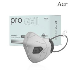 아에르 Pro QX2 1급 방진마스크 AQX201F (프로 큐엑스2) / 산업용 공사현장 분진마스크 냄새제거용 활성탄 첨가 용접용, 화이트, 1개, 10개입