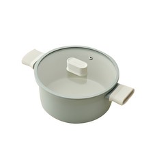 LocknLock 樂扣樂扣 IH爐適用Suit系列附蓋雙耳湯鍋, 薄荷綠, 20cm, 1個