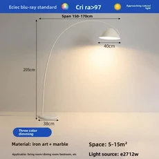 현대 디자이너 Led 플로어 램프 거실 연구실 사무실 책상 홈 장식 미니멀리스트 교수형 조명 서스펜션, 01 Remote dimming