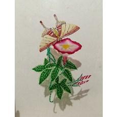 皮影 蝶戀花 牛皮雕刻 手工上色 收藏, 如圖所示, 1個
