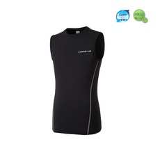 라페어 LAFFAIR 솔리드 민소매 블랙 남여공용 래쉬가드 LGMS1601-BK 452221