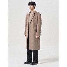 브랜드정품 에잇세컨즈 8SECONDS 울 블랜디드 반 더블 코트 옐로이시 브라운 263505