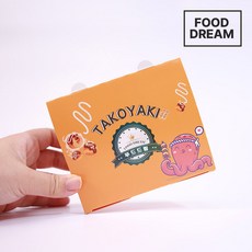 푸드드림 타코야끼 트레이 3호 /타코야키박스 테이크아웃박스 일회용기, 1개, 50개