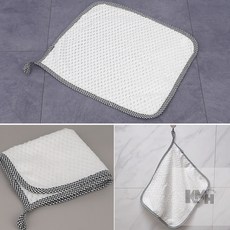 루이일 걸이형 사각 손타올 행주 주방핸드타올, 그린, 1개