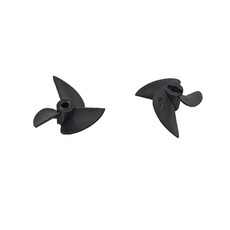 2PCS RC 보트 프로펠러 3-블레이드 CW CCW 팬 모양의 나일론 선박 DIY 모델 교체 부품(3x35mm), 4x36mm
