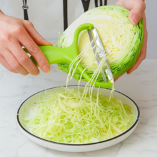 다용도 주방용 편리한 채소 채썰 슬라이서, 1개, 그린