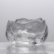 日式 初雪漸變 琉璃杯 品茗杯 茶具 功夫茶杯, 1個, 雪釋杯【透明】