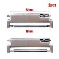시계 스트랩 밴드 20 18MM 어댑터 18 릴리스 20MM 액세서리 22MM 커넥터, Silver 22mm to 18mm