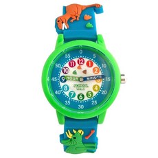 Preschool Collection Time Teacher Dino Watch - Blue - T-Rex and Dinosaurs - Analog First Watch - E