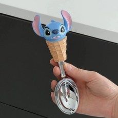 桃園出貨ing 蟹鉗勺子蘋果核勺子冰淇淋勺 家用創意卡通可愛甜品勺 高顔值飯勺湯, 史迪仔勺子, 1個