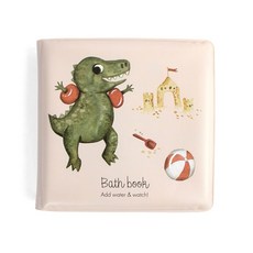 FILIBABBA 魔法洗澡書 Dino Beach 遇水變色兒童戲水玩具, 1個, 魔法洗澡書 - Dino Beach