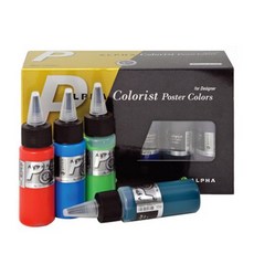 알파 컬러리스트용 포스터칼라 40ml 12색(튜브형), 단품