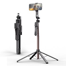 SelifeCom 360°旋轉藍芽自拍棒 四腳穩固設計 輕巧便攜 可伸縮 藍牙無線遙控, 黑色, 1個, C11