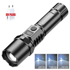 휴대용 랜턴 부착 고출력 USB 충전식 LED 비상등 후크 야외 캠핑 텐트 조명, 02 A-1PC-EU PLUG, 3. A-1PC-EU PLUG, 1개