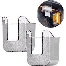 SQDWYGUO 욕실 화장실 벽걸이 물티슈 디스펜서 주방 수납함라이트 그레이, Light Gray