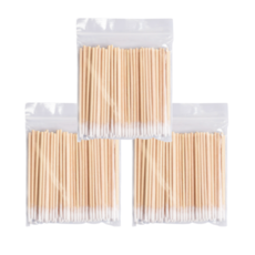 구름 다용도 뾰족 슬림 면봉 100pcs 얇은 면봉, 3세트, 100개입