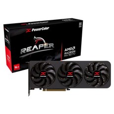 PowerColor Reaper AMD Radeon RX 9070 16GB 16 기가바이트 GDDR6, 9070 16GB 리퍼