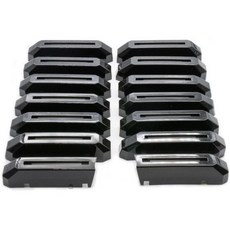 14Pcs 그릴 트림 커버 트럭 메인 그릴 인서트 트림 2021-2023 포드 F-150 XLXLT글로스 블랙와 호환 가능, Glossy Black