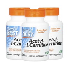 닥터스베스트 아세틸 엘 카르티닌 카르니틴 500mg 60캡슐 3개 L Carnitine