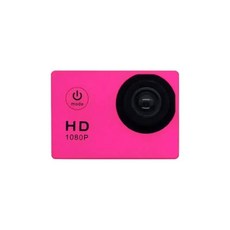 전문 스튜디오 마이크 풀HD 1080P 방수 카메라 2.0 인치 캠코더 스포츠 DV 고 카 캠 프로 미니 소형 액세서, 02 분홍색, 1개