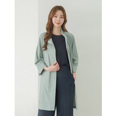 PAT 여성 나일론 혼방 하이넥 코트_1I41101