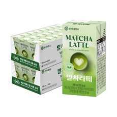 연세우유 말차라떼 우유 190ml 48개