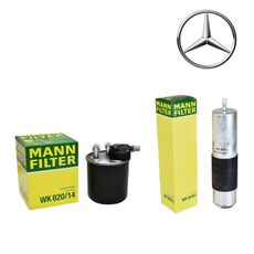 벤츠 연료필터 C클래스 E클래스 S클래스 MANN 필터, 1개, W205 C220d(OM651)