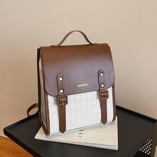가방만들기키트 커플 DIY 가죽 백팩, 화이트 A, 1개