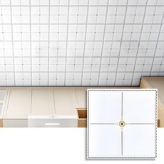 가남 접착식 붙이는 데코타일 스티커 3D 10개 방수 접착 벽면 벽지 타일시트지 10P 세트, T-008