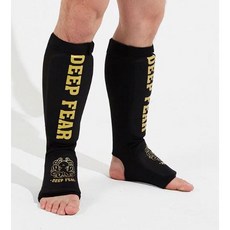 【神拳阿凱】DEEP FEAR TAIWAN 棉質護脛 軟式護脛 護腳 護腿 踢拳 綜合格鬥 MMA shin guard, 1個