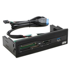 5.25" 내부 카드 리더 미디어 다기능 대시보드 PC 전면 패널 USB 3.0 지원 CF XD MS M2 TF SD 스마트, 한개옵션2
