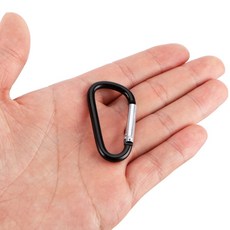 D형 카라비너 5호, D형 카라비너 5호_실버, 1개