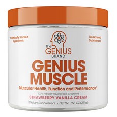 The Genius Brand 天才肌肉草莓香草奶油, 214克, 1個