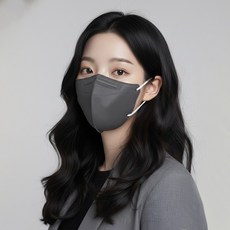 KF94 새부리형 컬러마스크 중형 100매, (N) 중형 딥그레이, 1개