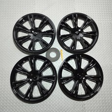 테슬라 모델 Y 2020-2024 19인치 휠 캡 허브 커버 호환, Gloss 블랙