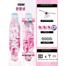 성인용롱보드 초보자 레저용 스케이트보드, 1개, 클라우드 시티 [프로페셔널 ]