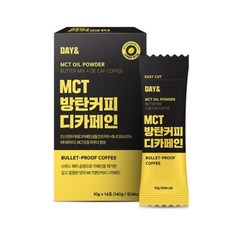 데이앤 MCT 방탄커피 디카페인, 10g, 14개입, 3개
